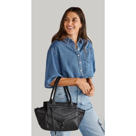 NWT Black Botkier Trigger Satchel - Picture 1 of 10